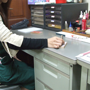 判子屋吉川店・印鑑できるまで 面丁